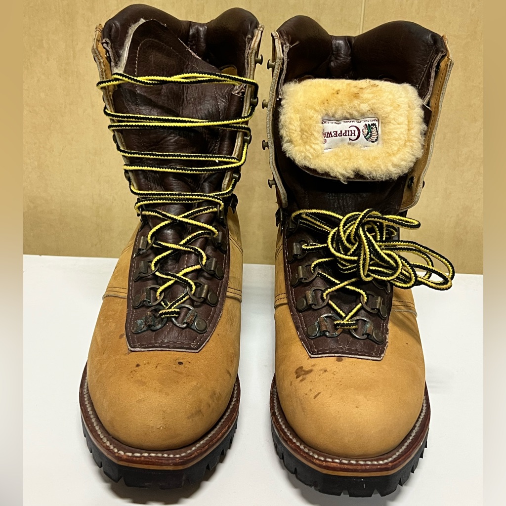 Vintage Chippewa Nubuck Boots Men's Size 6 Women’s Size 8
